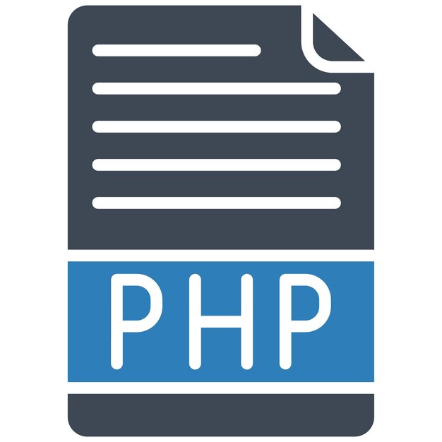 Php File Vector Illustration Style
