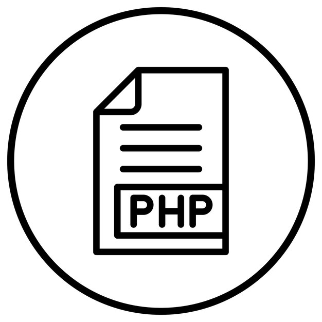 PHP Vector Icon Design Illustration