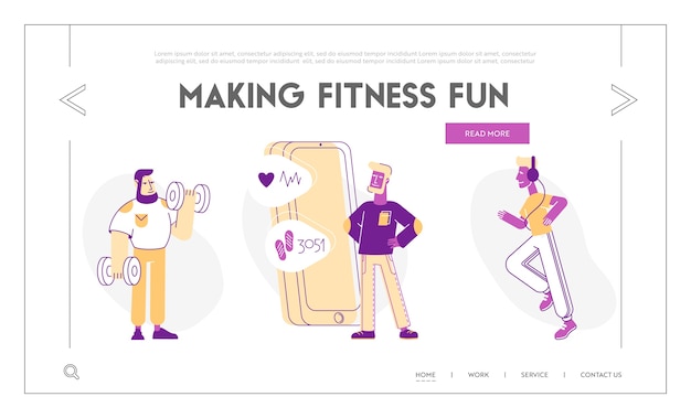 Physical Health Website Landing Page