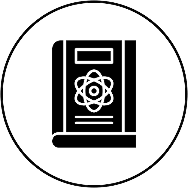 physics book icon vector image can be used for library