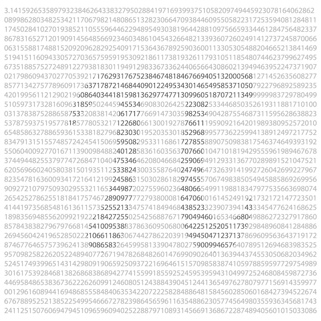 pi 314 background with numbers and symbol vector illustration