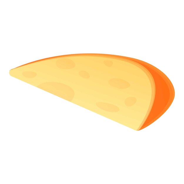 piece cheese icon cartoon of piece cheese vector icon for web design isolated on white background