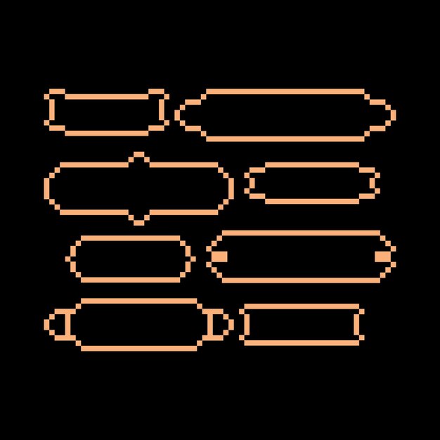 piksel sanatı seti minimalist vintage estetiği retro sprite design