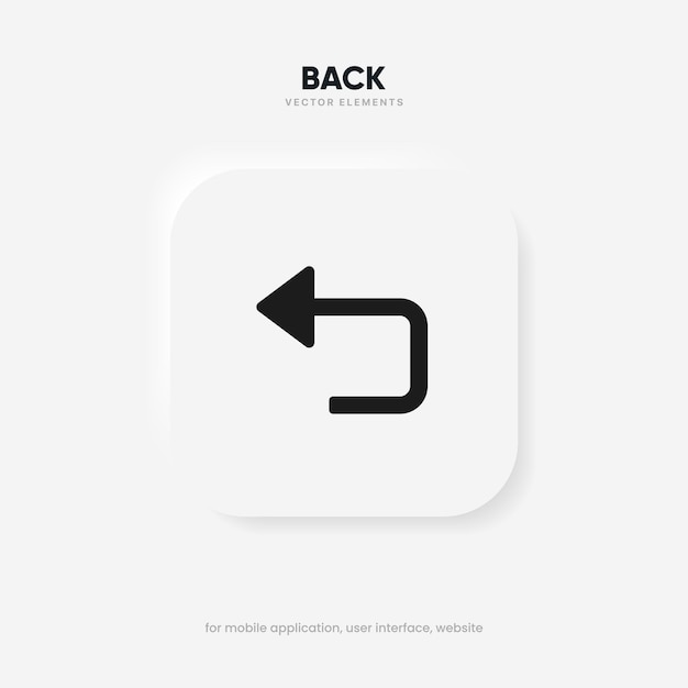 Pil tilbage ikon Forrige retning symbol Ikon pil symbol Venstre symbol Tilbagevendende pilikon