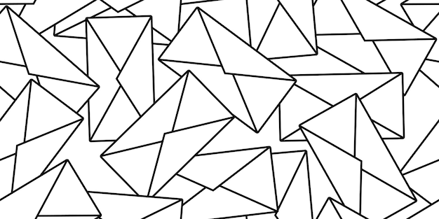 pile of envelope seamless pattern