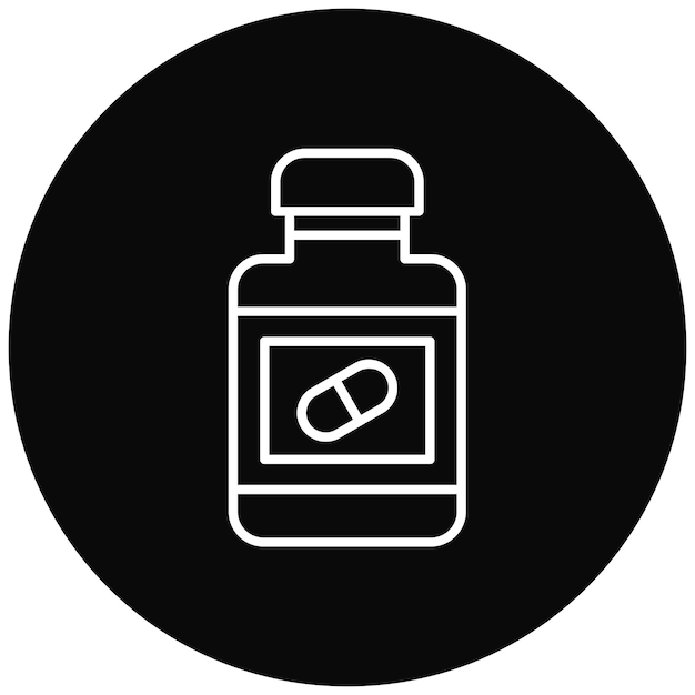 Pills Bottle icon vector image Can be used for Research and Science