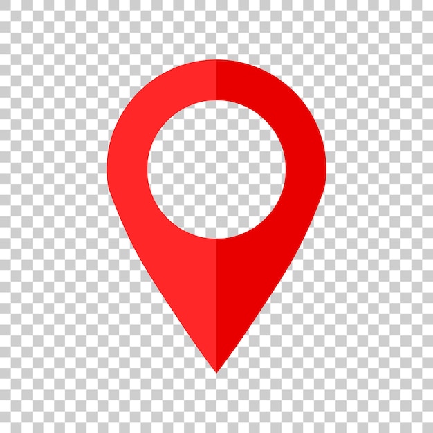 Pin map icon in flat style Gps navigation vector illustration on isolated background Target destination business concept