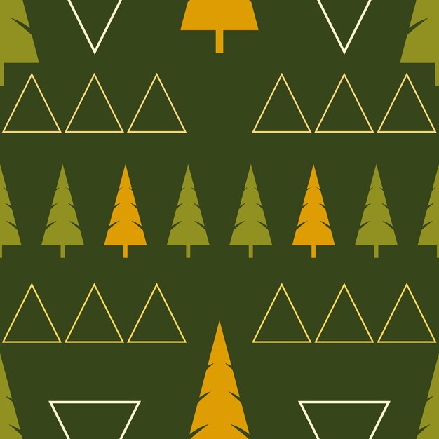 pine trees ornament repeat pattern design scandinavian pattern for wrapping paper