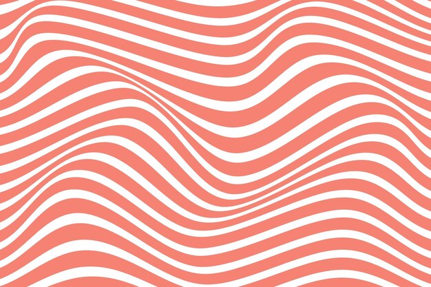 Pink and White Wave Pattern