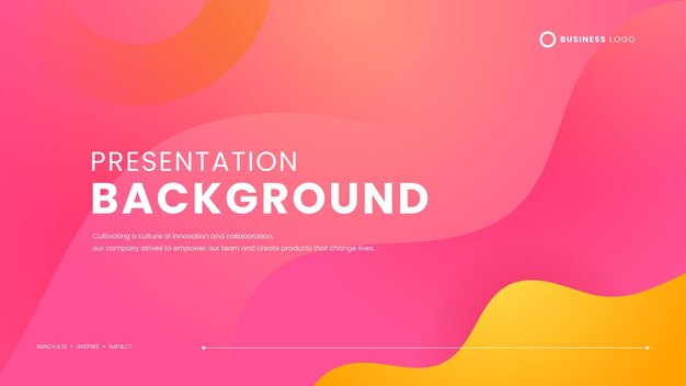 Pink and yellow minimalist simple background with shapes