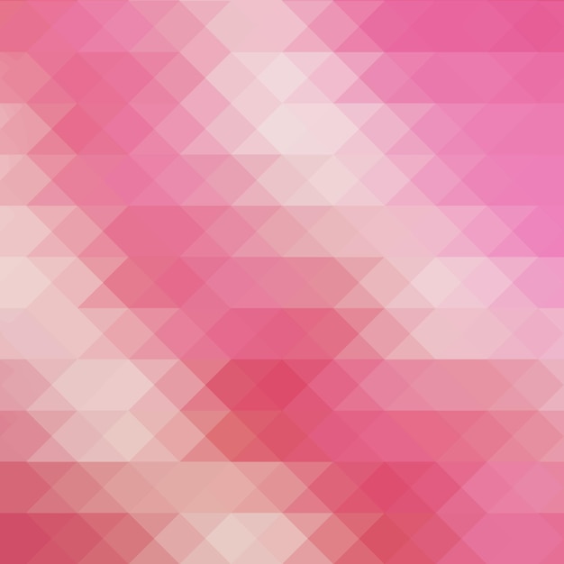 Pink beige crimson triangular polygon vector pattern background