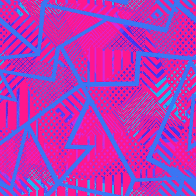 Pink geometric color seamless texture