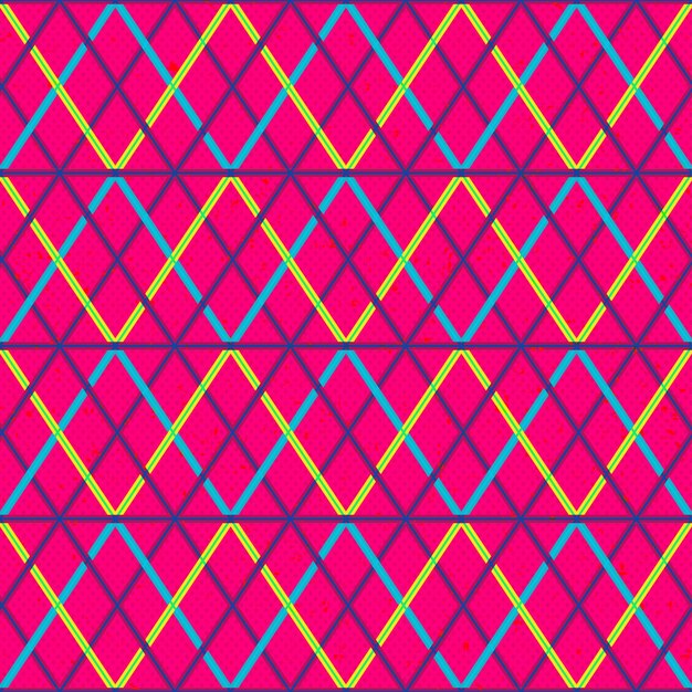 Pink geometric seamless pattern