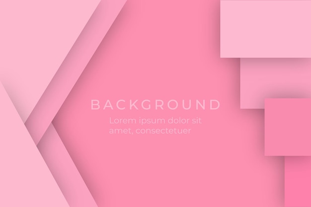Pink modern abstract geometric shapes vector background Design