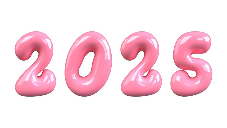 Vektör pink numbers in a pink font that say 0