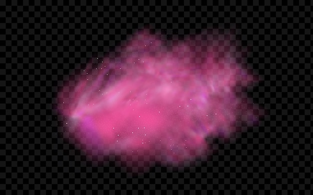 Pink Smoke Cloud Abstract Background