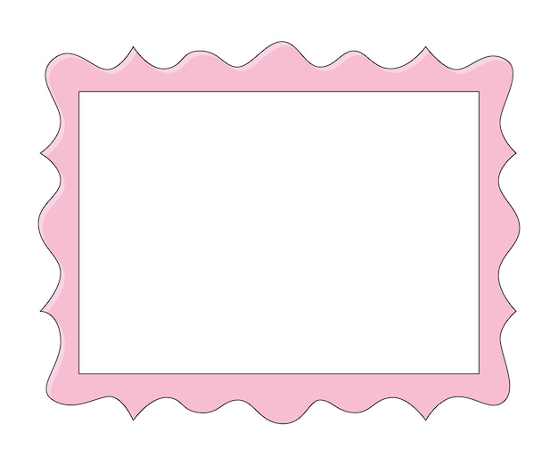 Pink vintage style frame