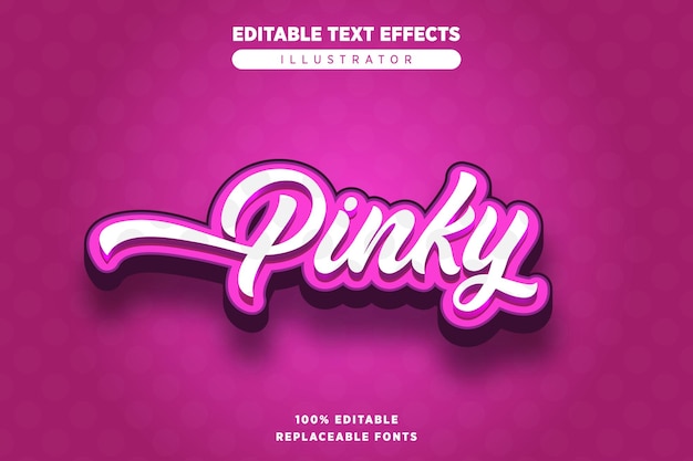 Pinky texteffekt redigerbar
