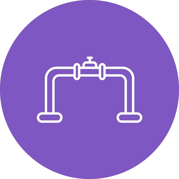 pipeline icon vector image can be used for industrial process