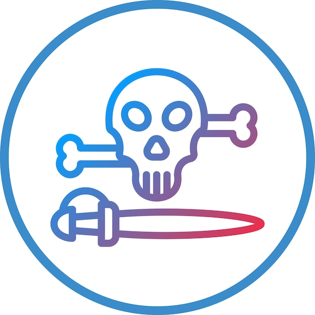 Pirate Danger Icon Style