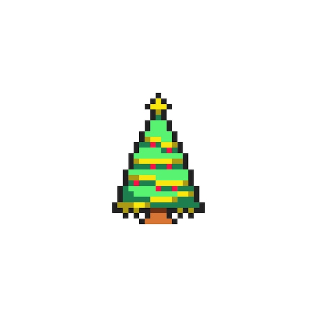 pixel art chirstmas tree
