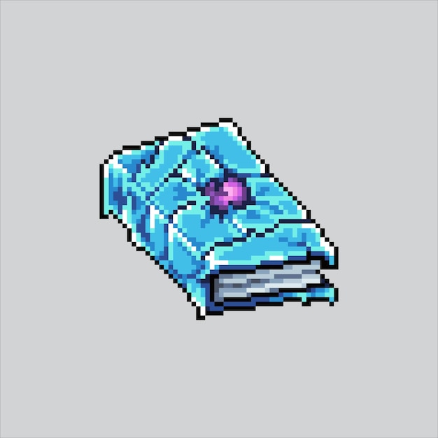 Pixel art illustration spell book Pixelated Magic Book Magical witch wizard spell book icon