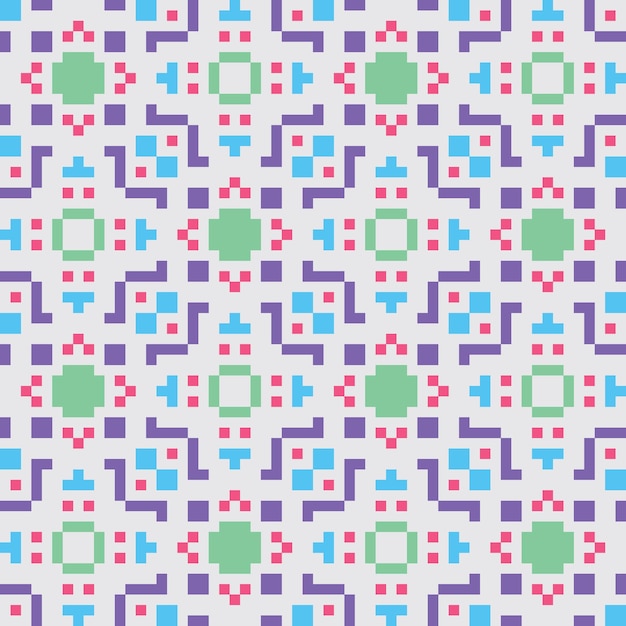 Pixel art kusursuz soyut desen vintage estetiği retro sprite design