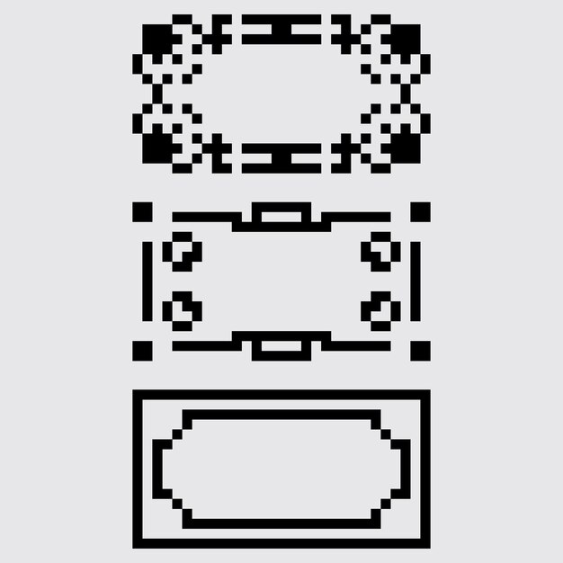 pixel art mini frame aesthetics retro sprite design