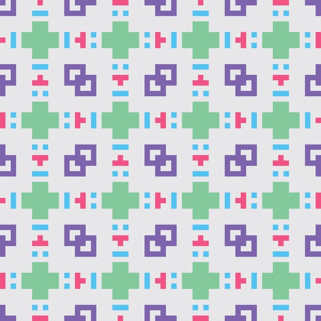 pixel art seamless abstract pattern vintage aesthetics retro sprite design