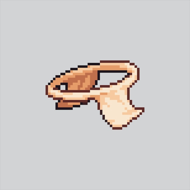 pixel art stone age primitive clothes weapon icon illustration vector for game design