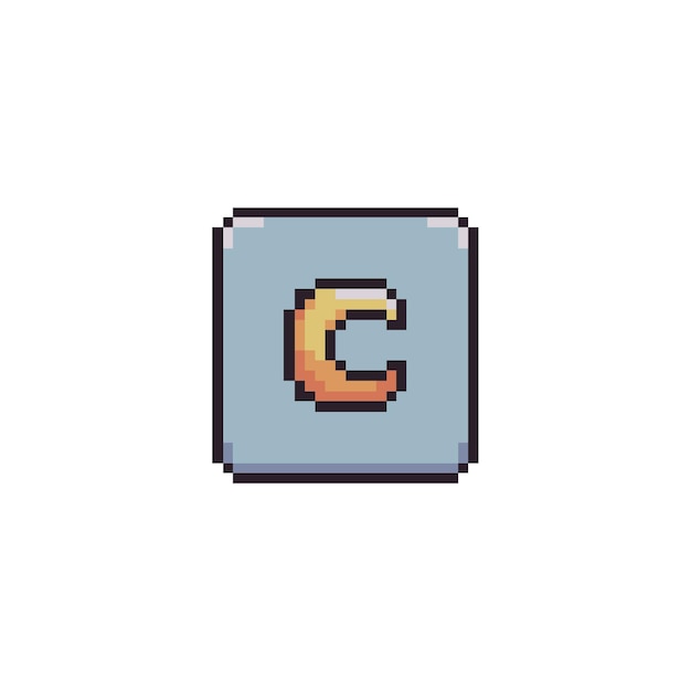pixel art weather icon asset