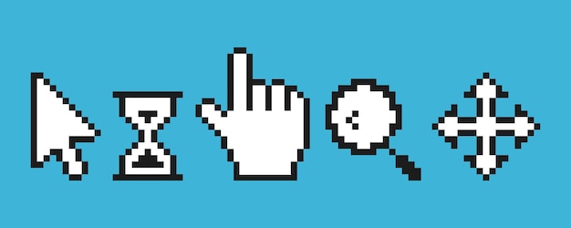 Pixel cursor pointers