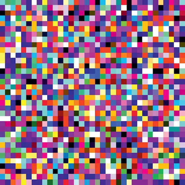 Pixel Mosaic Seamless Pattern
