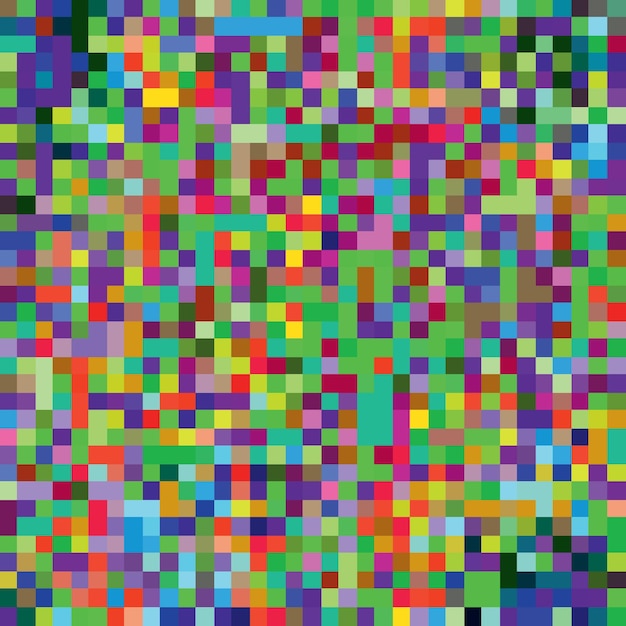 Pixel Mosaic Seamless Pattern