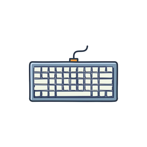 Pixel Simple Vector Object of Keyboard