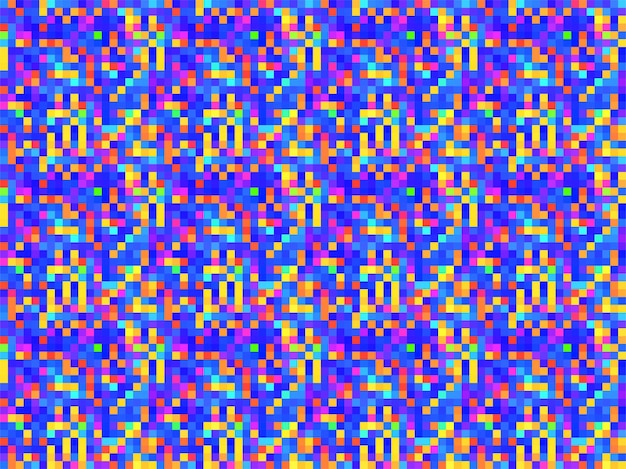 pixelated colorful vibrant geometric grid modern abstract pixel noise vector texture tile seamless