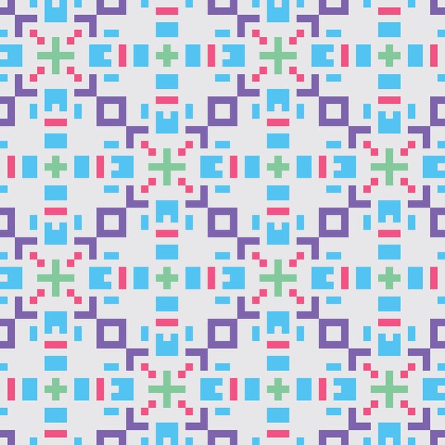 pixelkonst sömlöst abstrakt mönster vintage estetik retro sprite design