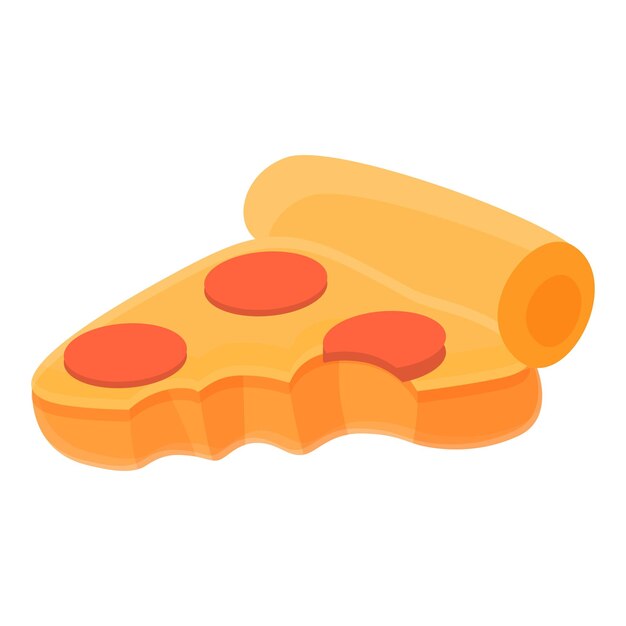Pizza waste icon Cartoon of pizza waste vector icon for web design isolated on white background