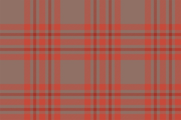 plaid background check seamless pattern in red vector fabric texture for textile print wrapping paper gift card wallpaper flat design