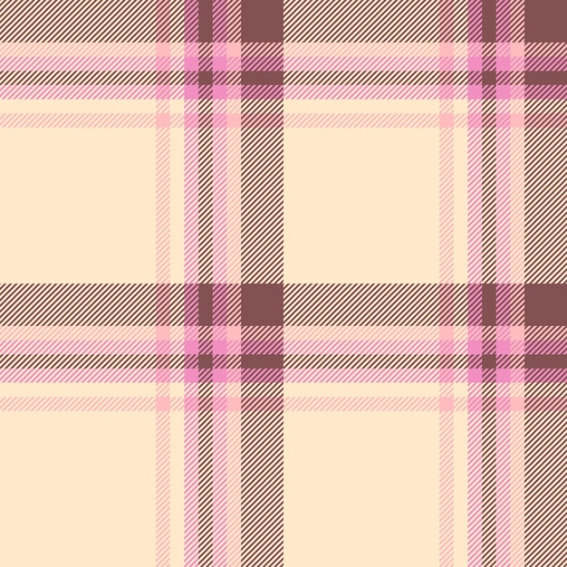 Plaid check background of fabric seamless textile with a vector pattern texture tartan