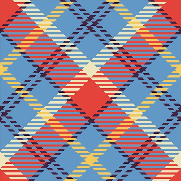 Plaid Fabric Pattern Design Template