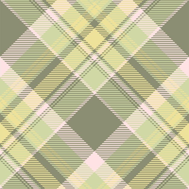 Plaid pattern vector Check fabric texture Seamless textile design for clothes paper print