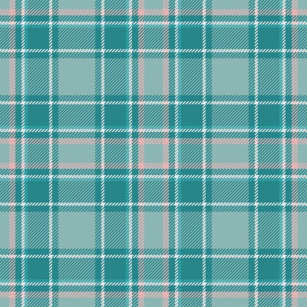 plaid seamless pattern in green check fabric texture vector textile print design
