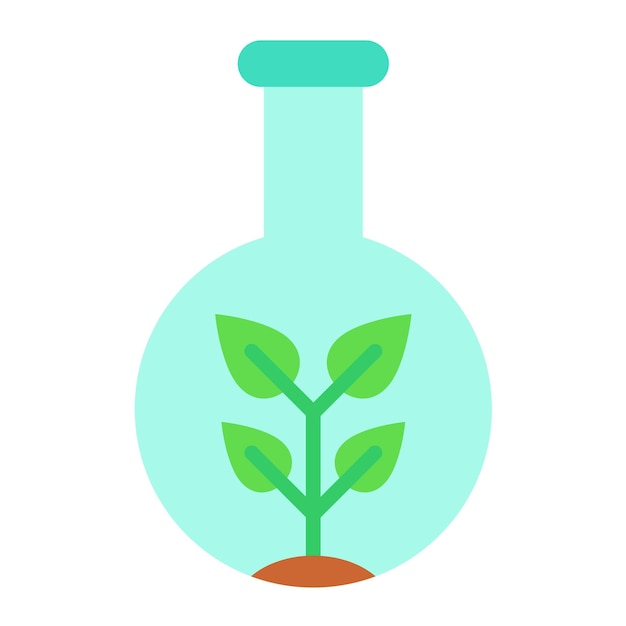 Plany Test Tube Icon Style