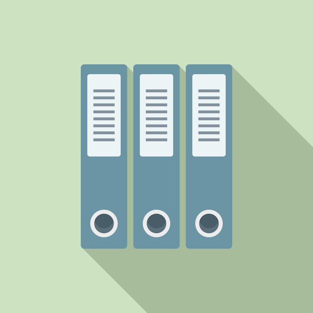 Plastic folders icon Flat illustration of Plastic folders vector icon for web design