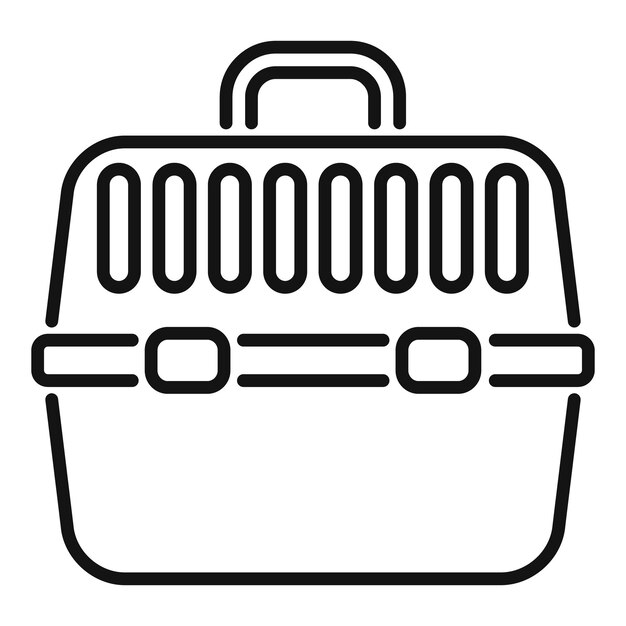 Plastic pet carrier protecting animals while travelling