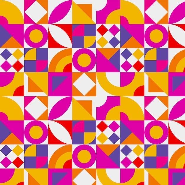 Platt design med mosaikmönster