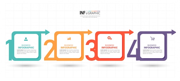 Platta infografikelement