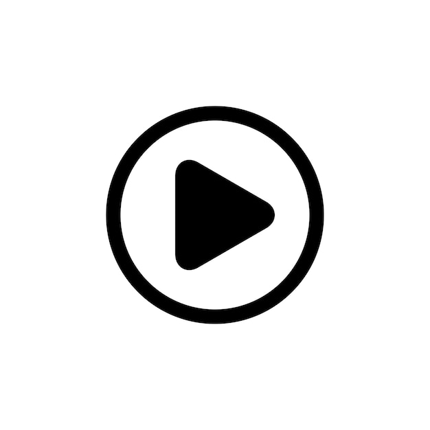 Play Button Icon Vector Design Template