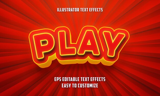 Play redigerbar teksteffektstil
